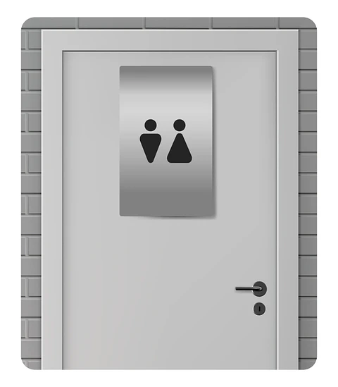 Sinalética para WC - Misto