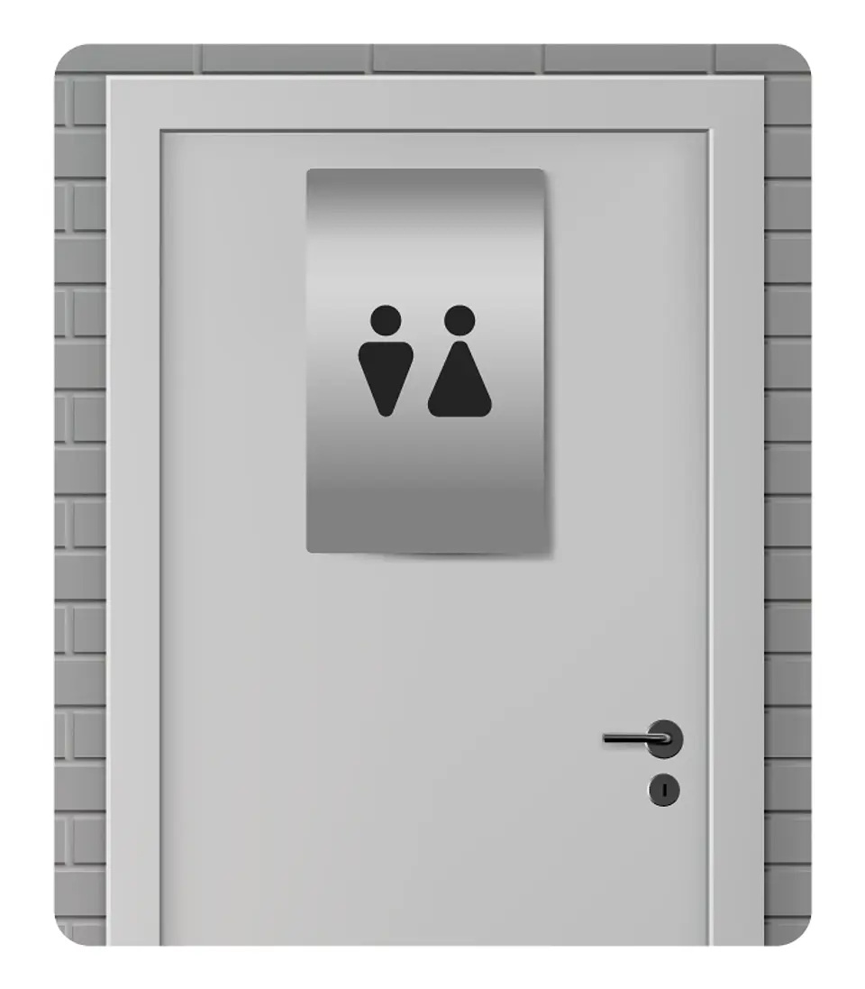 Sinalética para WC - Misto 1
