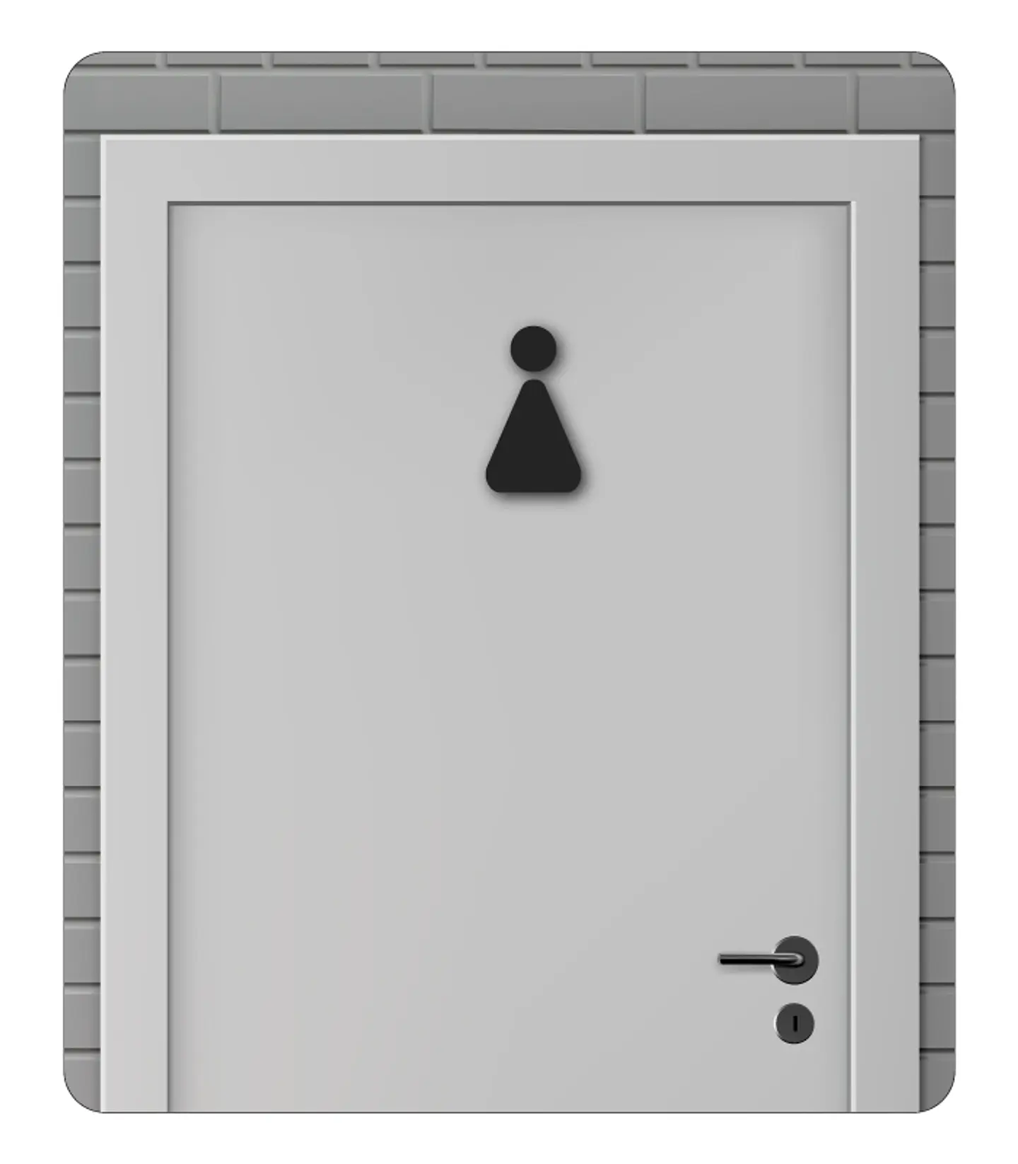 Sinalética para WC - Mulher 1