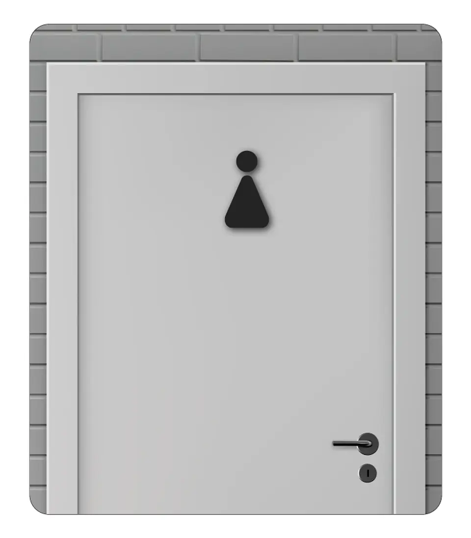 Sinalética para WC - Mulher 1