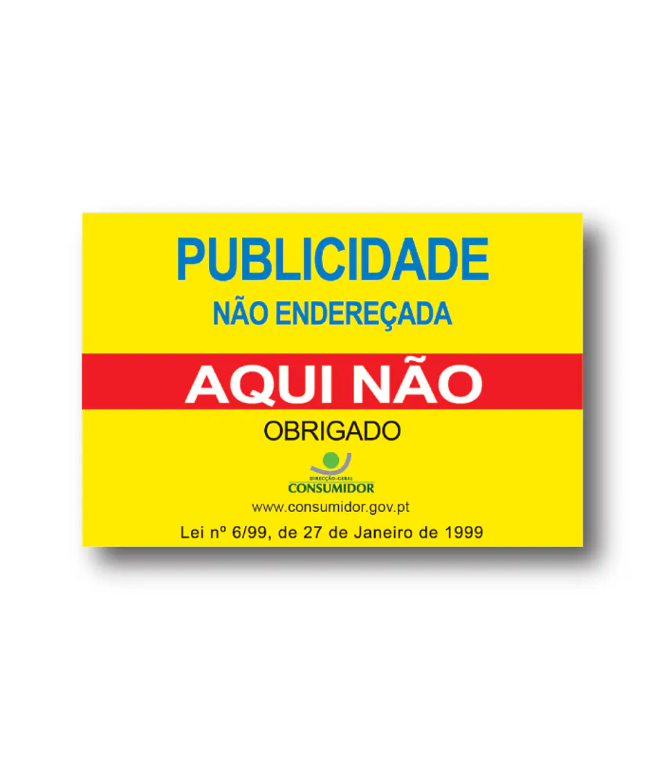 Proibido publicidade não endereçada 2