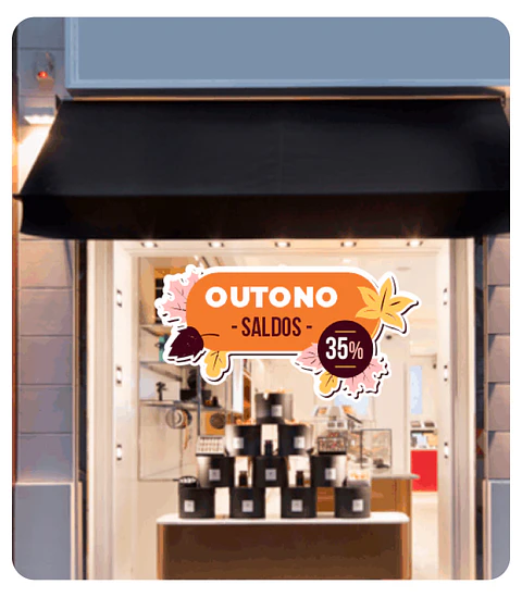 Vinil para montras - Outono