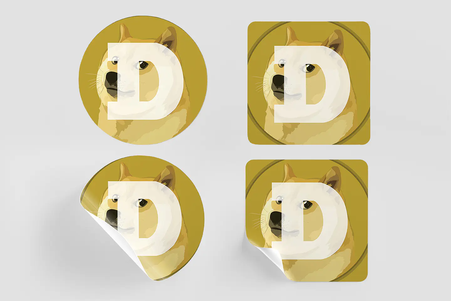 Stikers Dogecoin 2