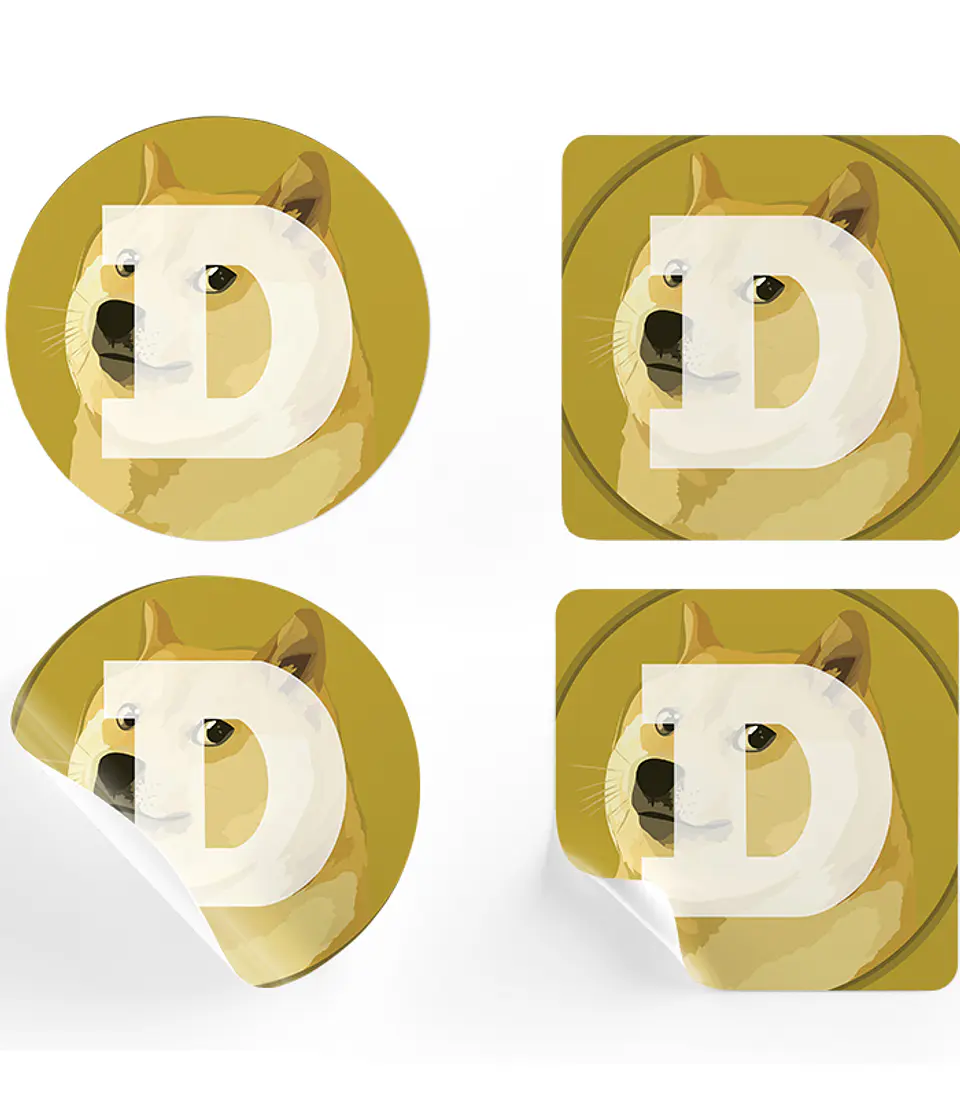 Stikers Dogecoin 1
