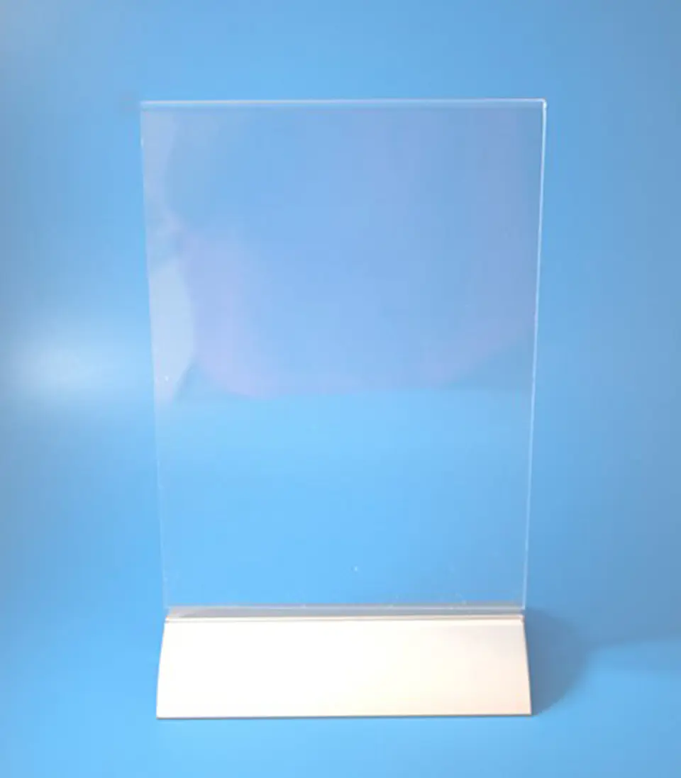Porta Menus com base em inox 1