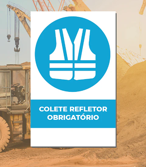 uso obrigatório de colete