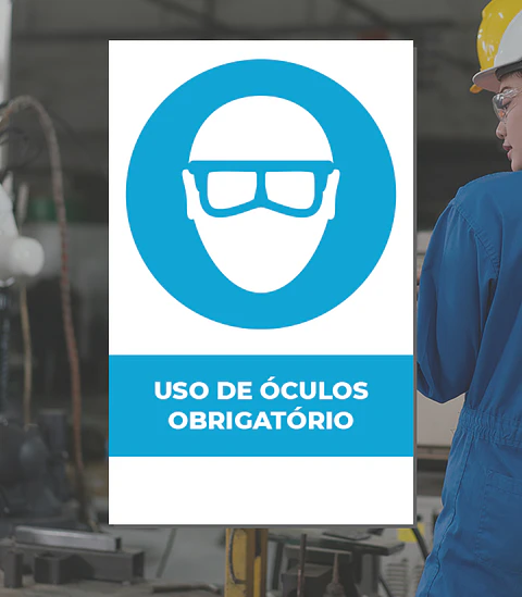 uso obrigatório de óculos 