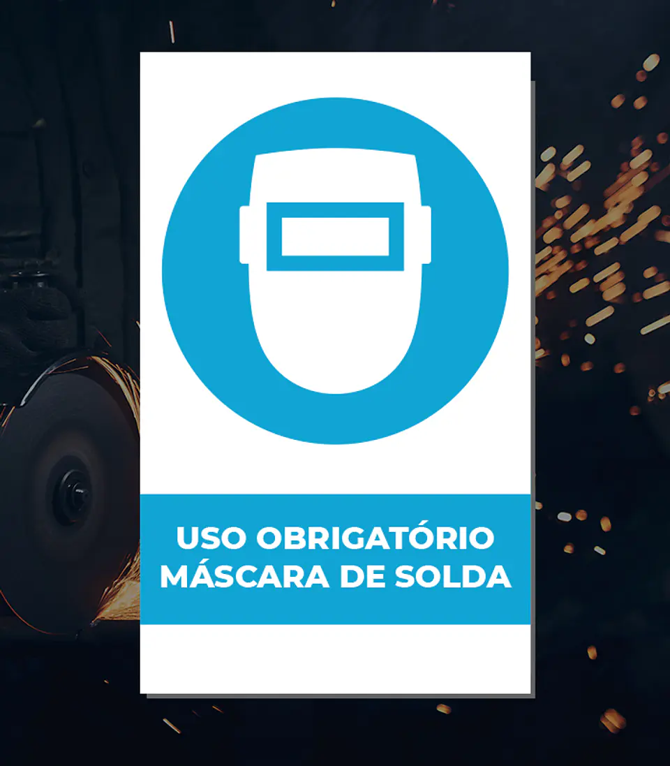 uso obrigatório de mascara de solda 1
