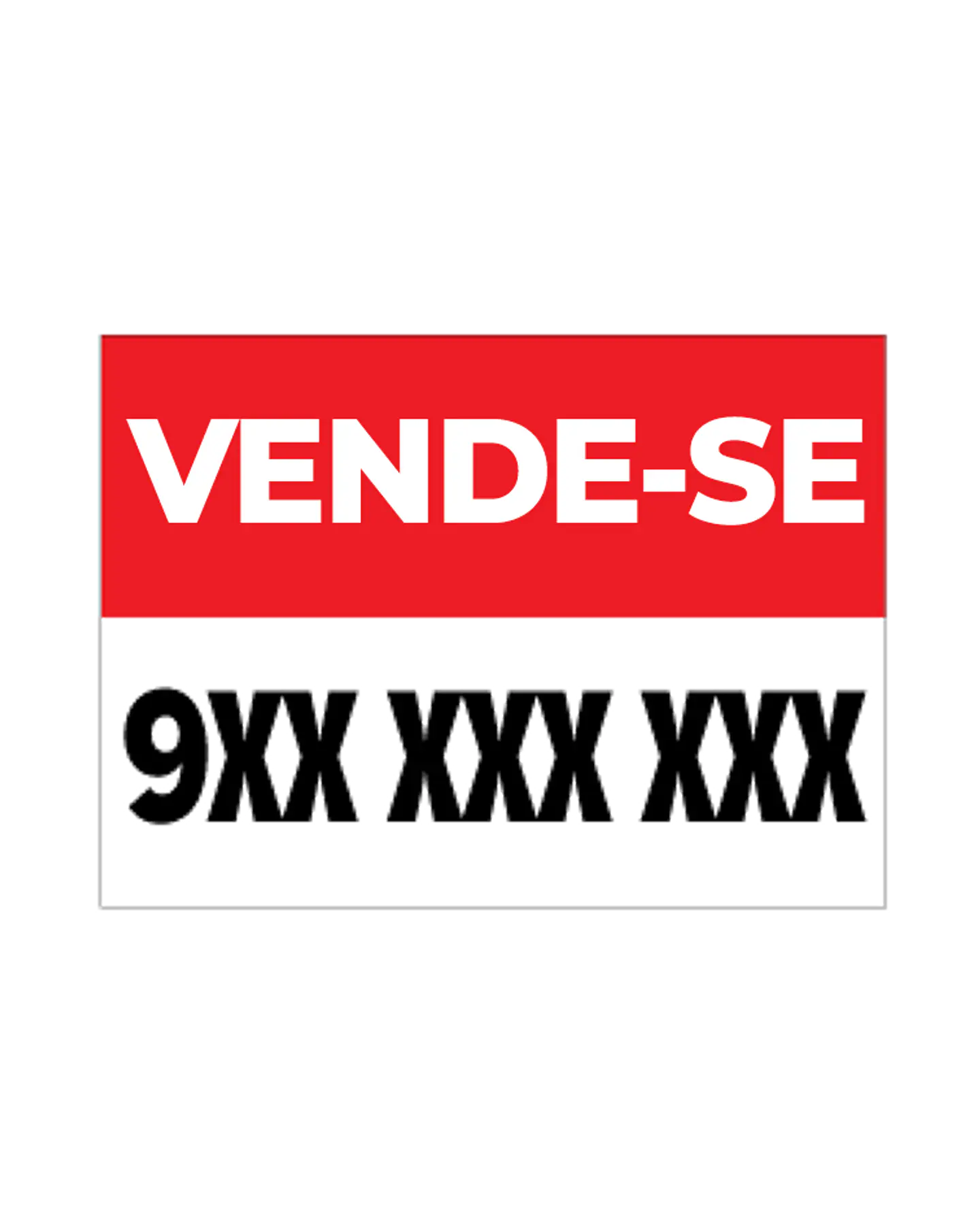 Placa imobiliária Vende-se  2