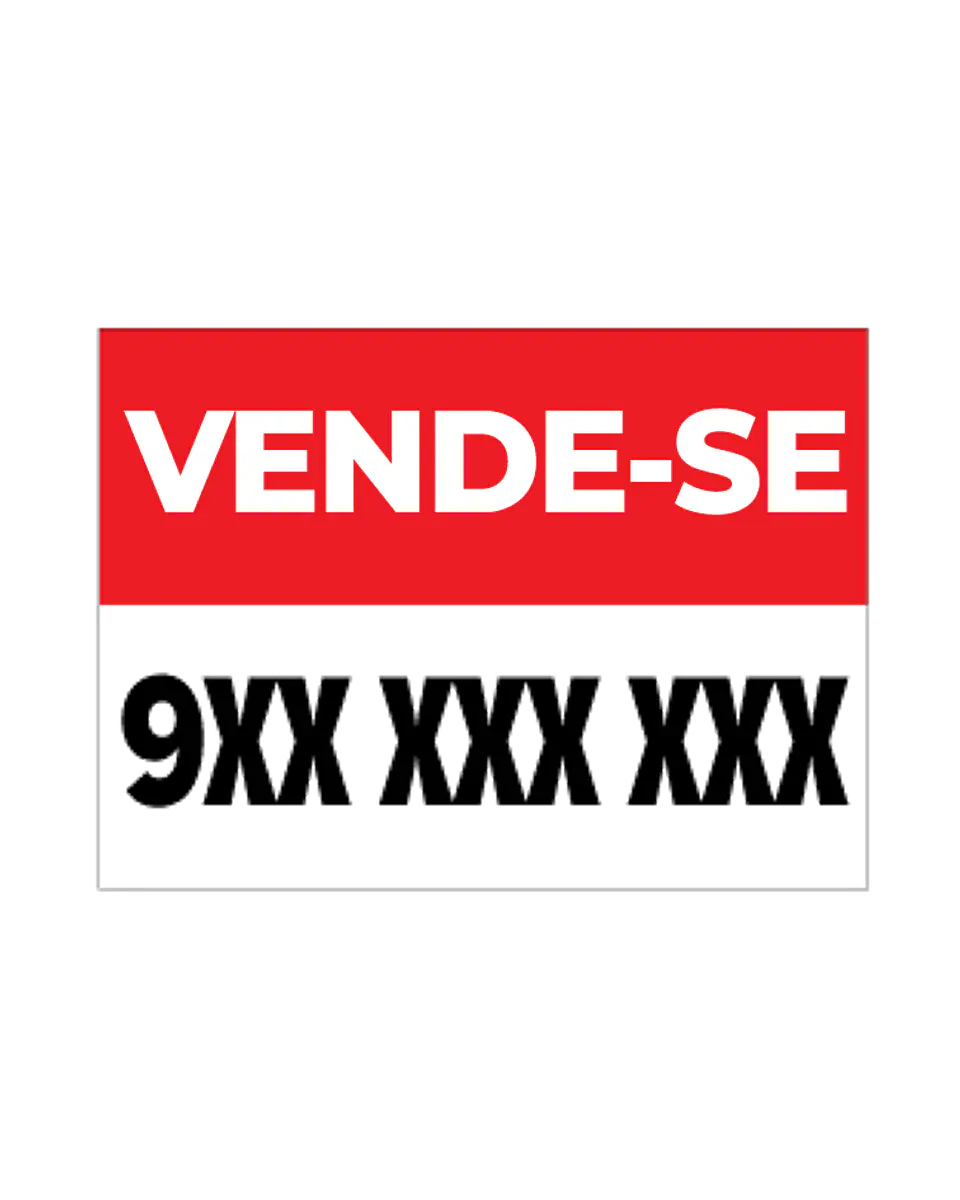 Placa imobiliária Vende-se  2