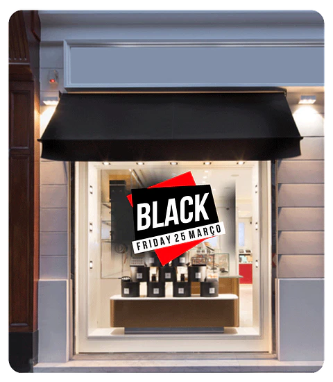 Vinil para montras - Black Friday