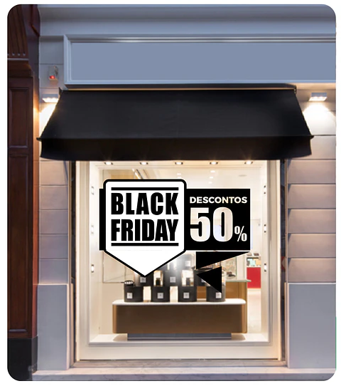 Vinil para montras - Black Friday