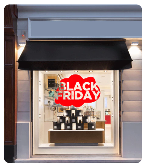Vinil para montras - Black Friday