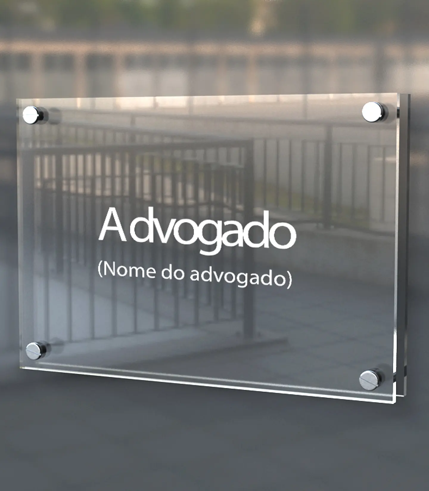 Placa para advogados e empresas 1
