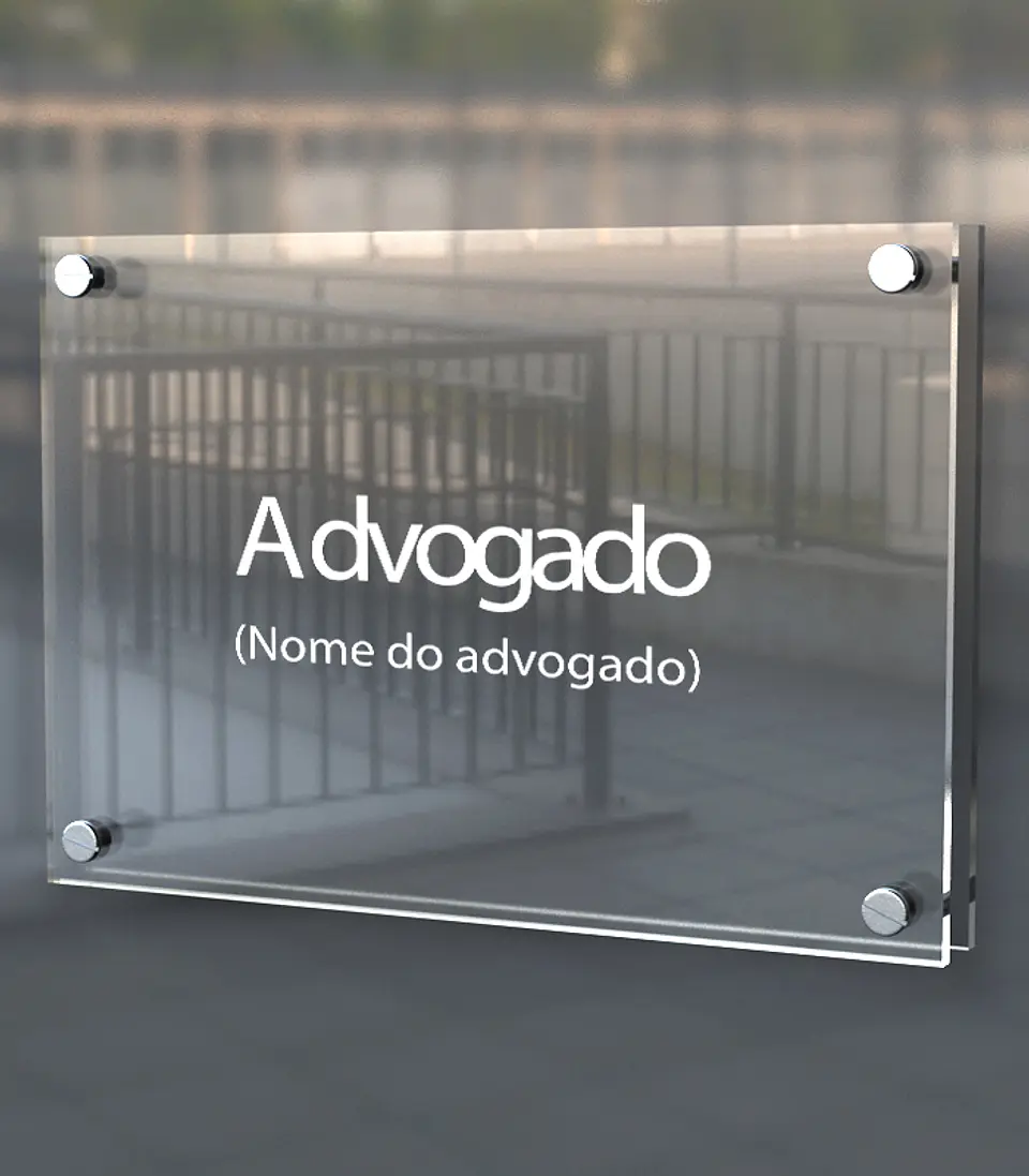 Placa para advogados e empresas 1