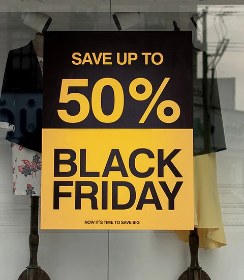 Vinil para montras - Black Friday