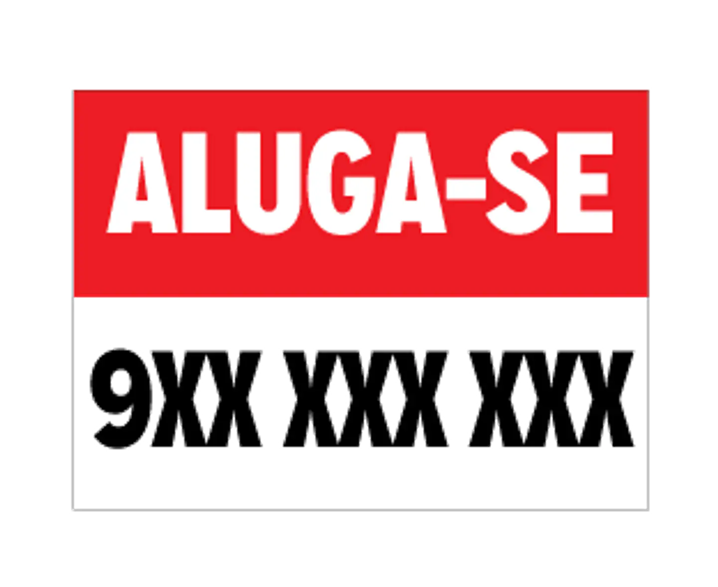 Placa Imobiliária Aluga-se 2