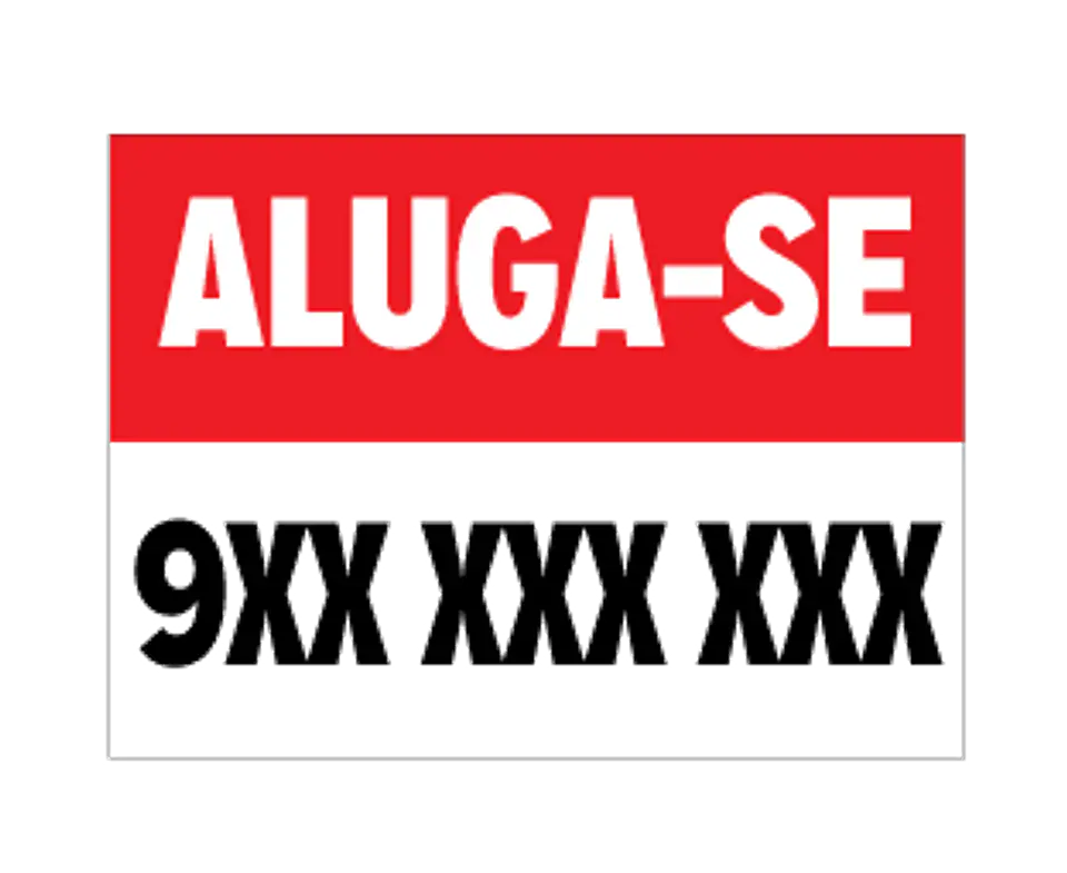 Placa Imobiliária Aluga-se 2