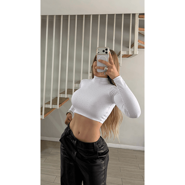 CROP TOP BRILLOS 