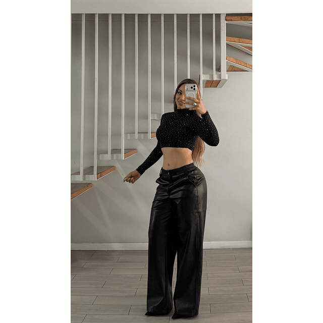 CROP TOP BRILLOS 