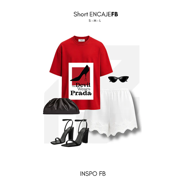 SHORT ENCAJE
