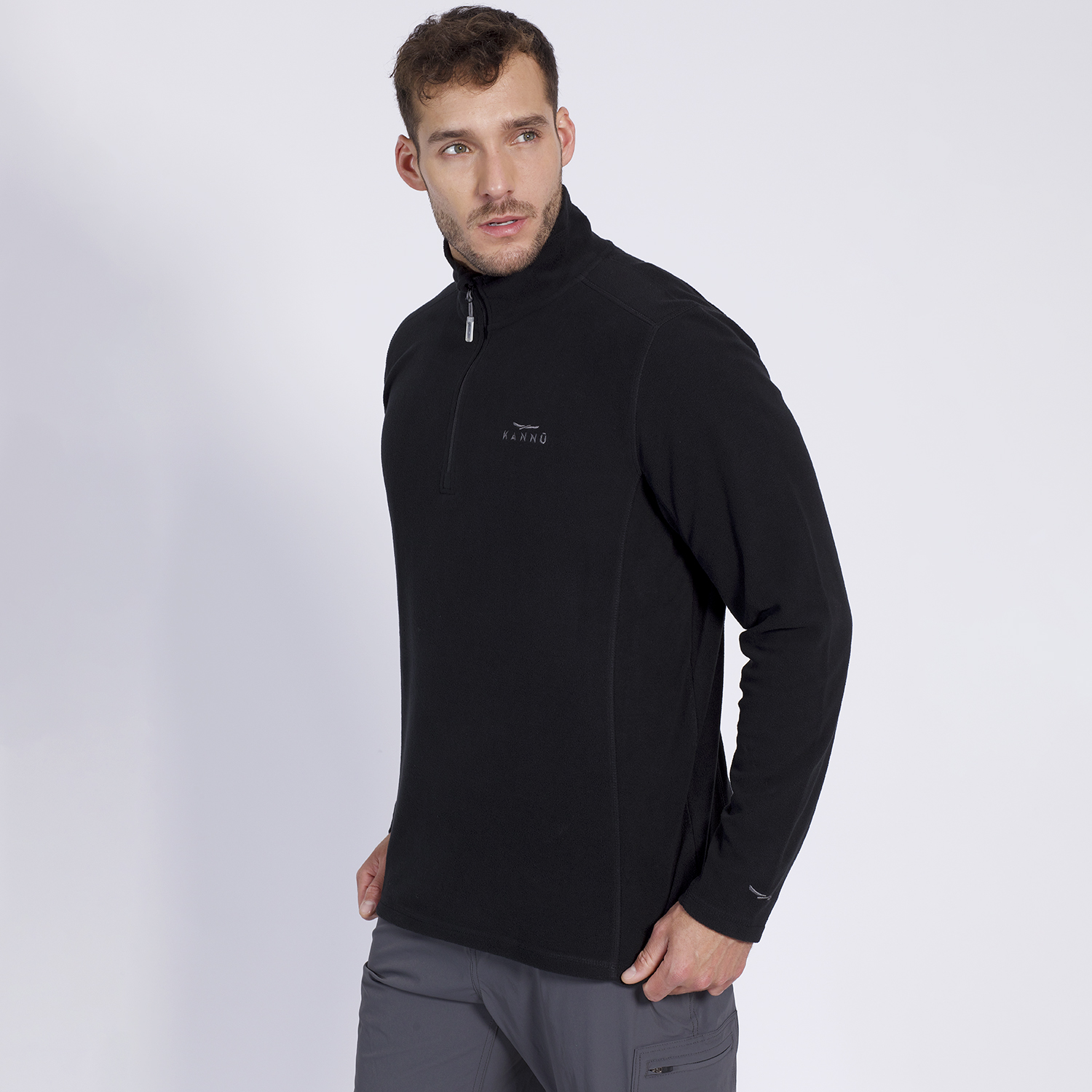 Polar Valle De La Luna Half Zipper Hombre Naranja Claro