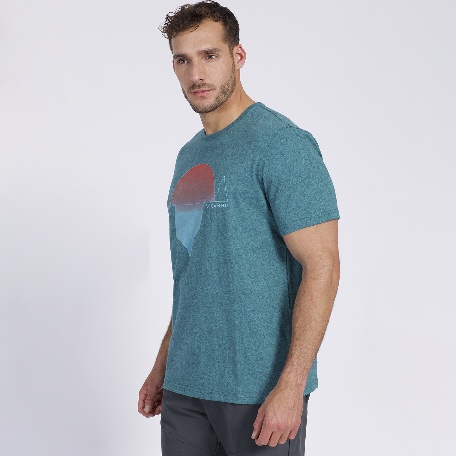 Polera Full Print Manga Corta Cuello V Con Aplicación Mujer Lesage