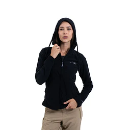 Micropolar Valle de la Luna full zipper negro