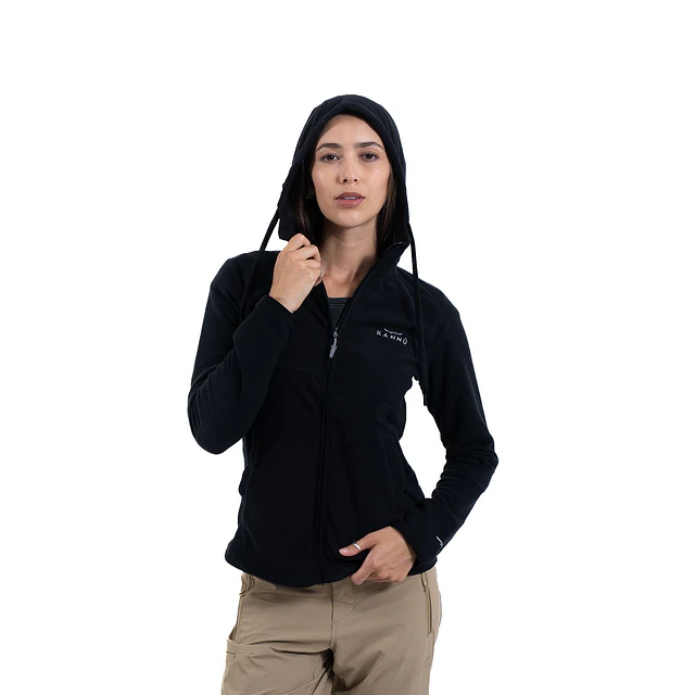 Micropolar Valle de la Luna full zipper negro