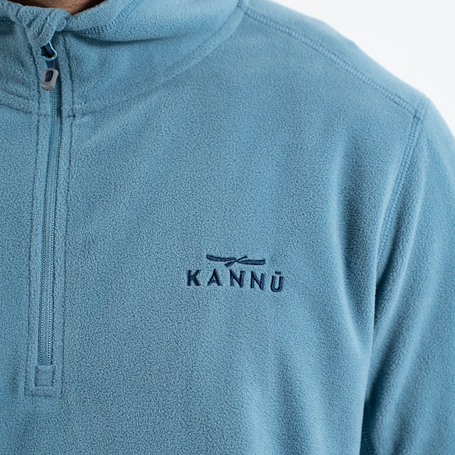 Micropolar Medio Cierre Hombre Valle De La Luna Azul denim