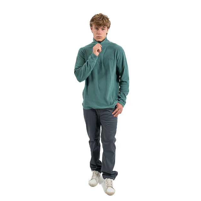 Micropolar Medio Cierre Hombre Valle De La Luna Verde Medio