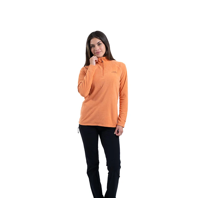 Micropolar Valle de la Luna Half Zipper Coral Claro