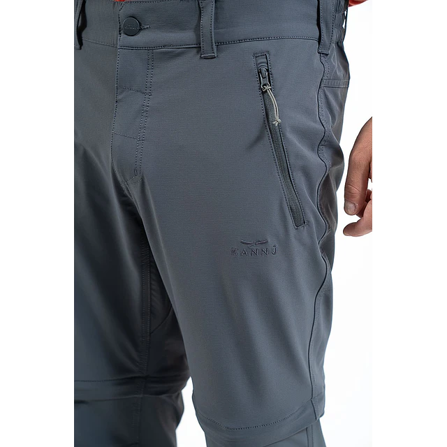 Pantalón Trekking Desmontable Hombre Llaima gris