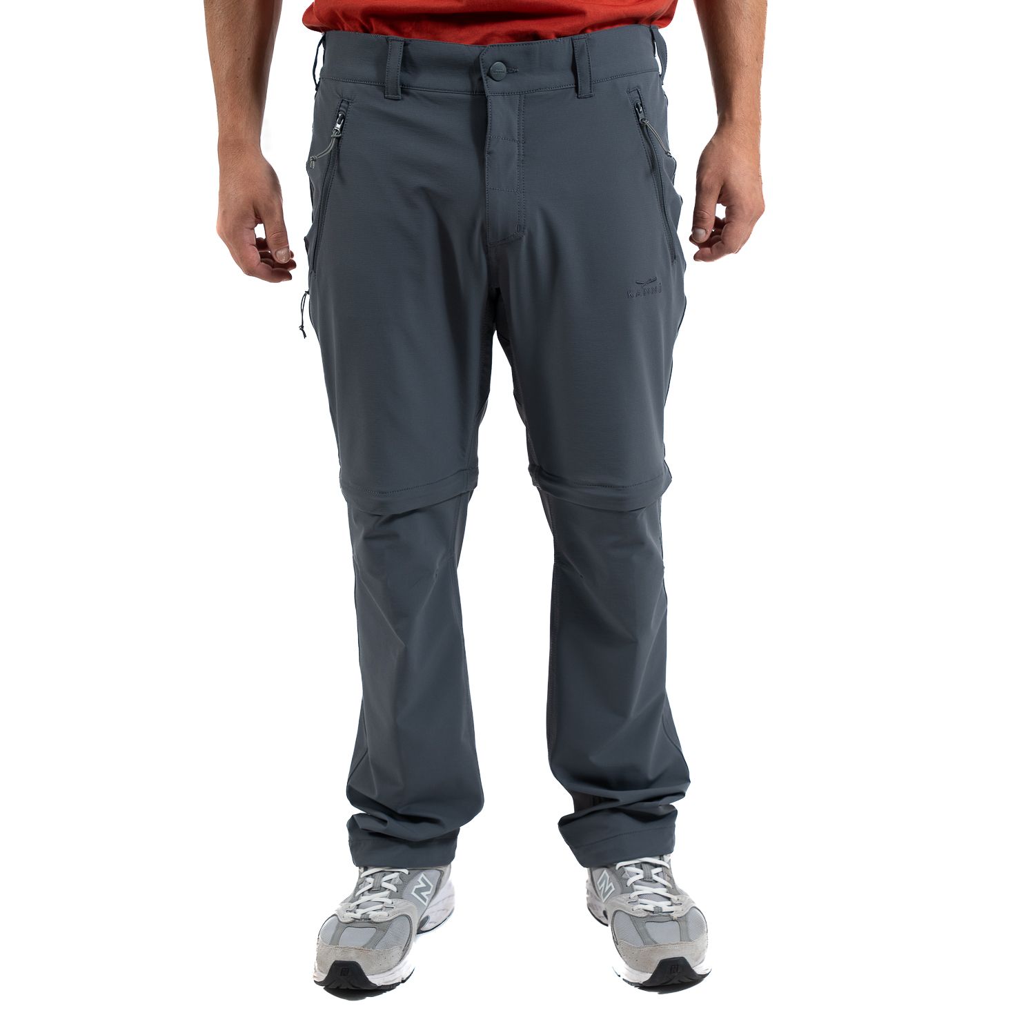 Pantalon Hombre Llaima Desmontable Gris Oscuro Kannu