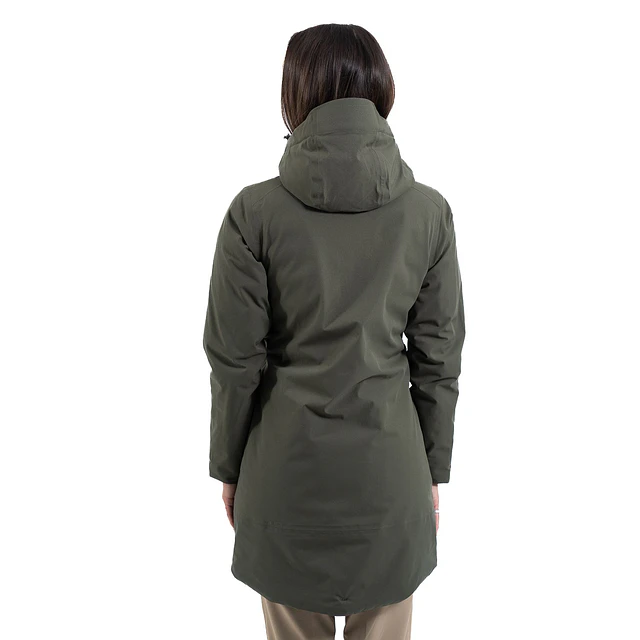 Parka Impermeable Mujer Octay Oliva Oscuro