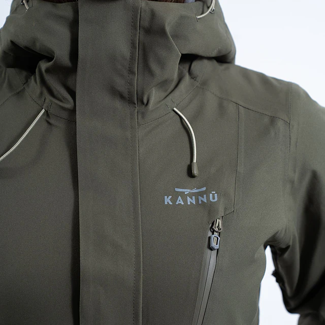 Parka Impermeable Mujer Octay Oliva Oscuro