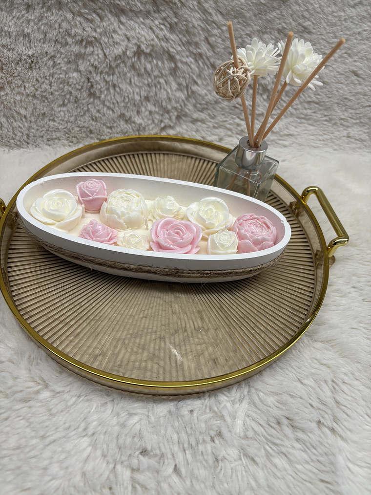 vela aromática em base de gesso  1