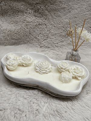 Centro de mesa vela aromática 