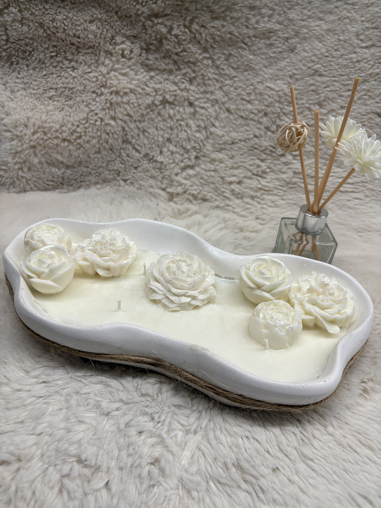 Centro de mesa vela aromática  1