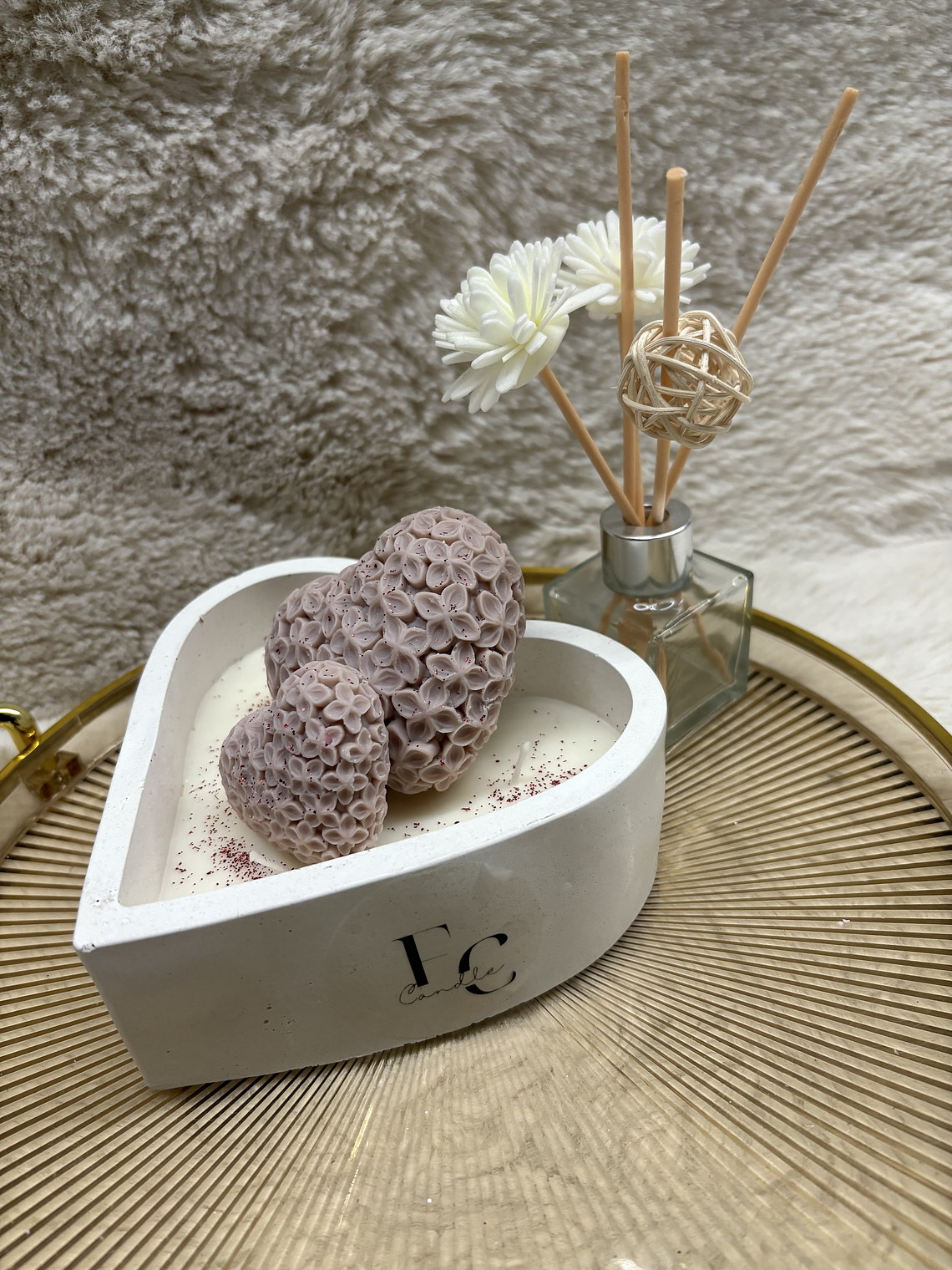 Vela aromática corações  1