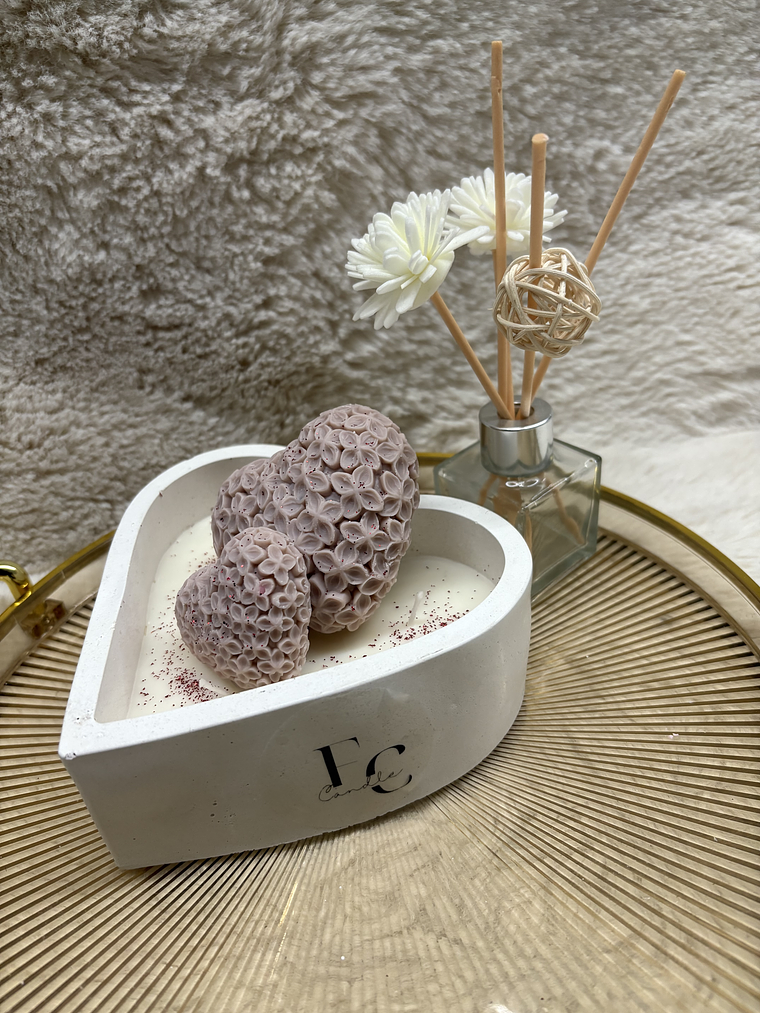 Vela aromática corações  1