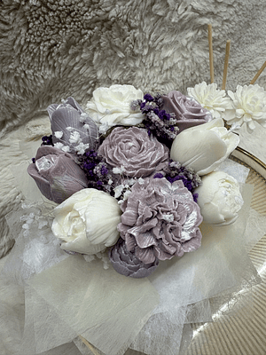 Buque de flores em cera 3