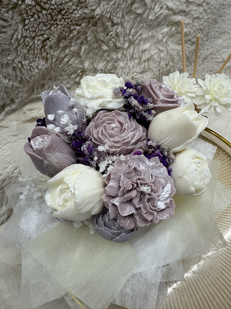 Buque de flores em cera 3 2