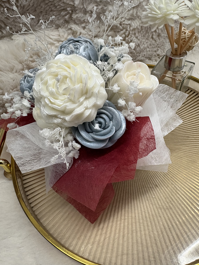 Buque de flores em cera pequeno 2 1