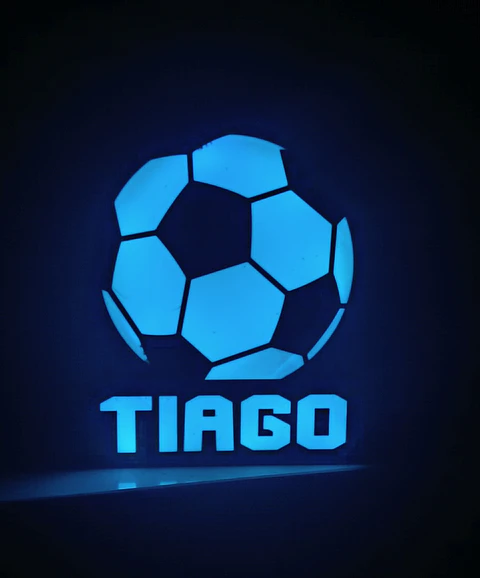 Luminária Bola de Futebol Personalizada com Nome
