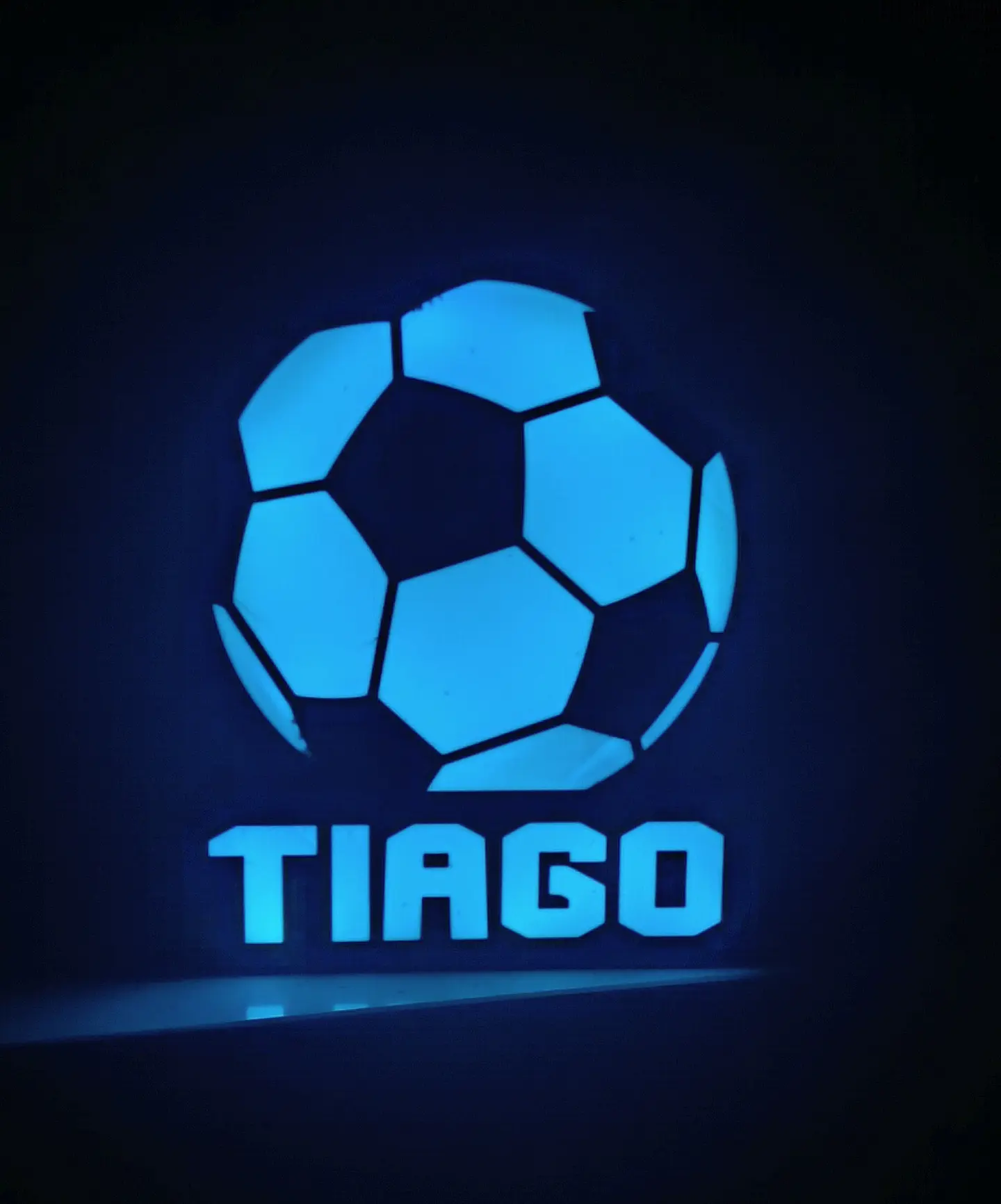 Luminária Bola de Futebol Personalizada com Nome 1