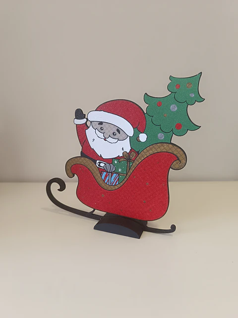 Pai natal no trenó