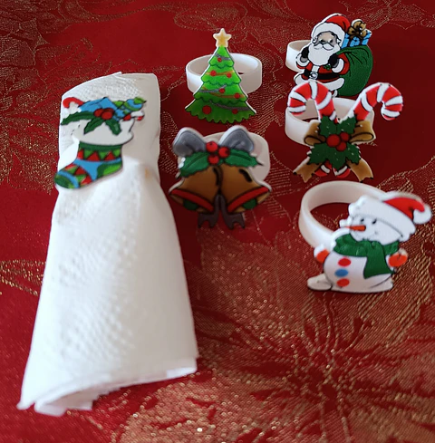 Anéis para guardanapos - Natal