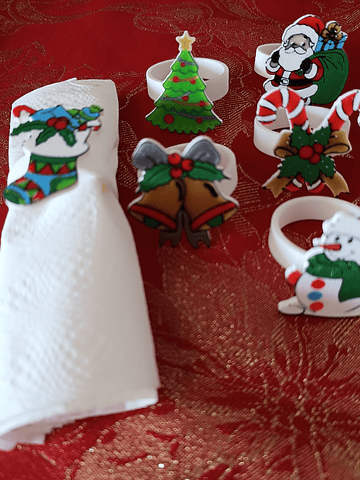 Anéis para guardanapos - Natal