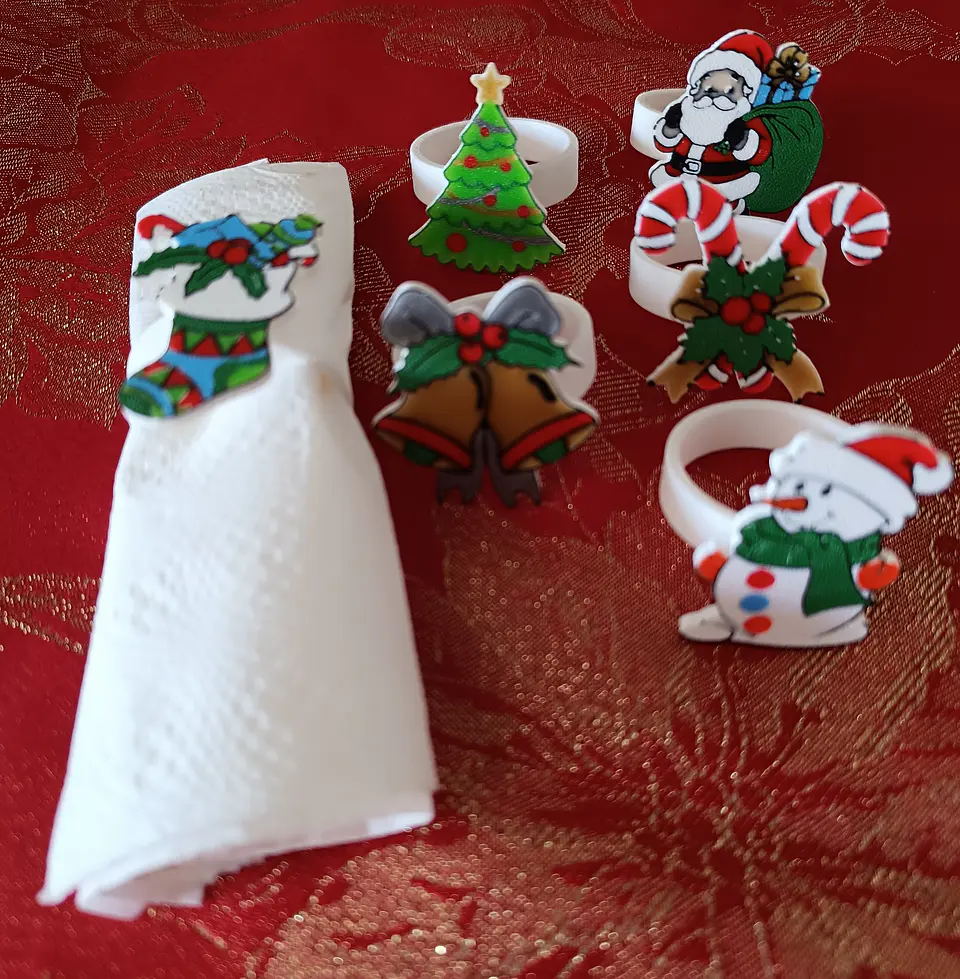 Anéis para guardanapos - Natal 2